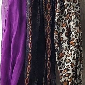All 3 gauzy infinity scarves lot